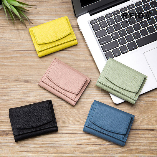 Leather Japanese Mini Women Wallet